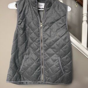 Old Navy Charcoal Quilted Vest